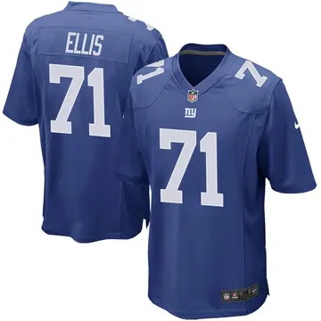 Nike Justin Ellis Youth Game New York Giants Royal Team Color Jersey