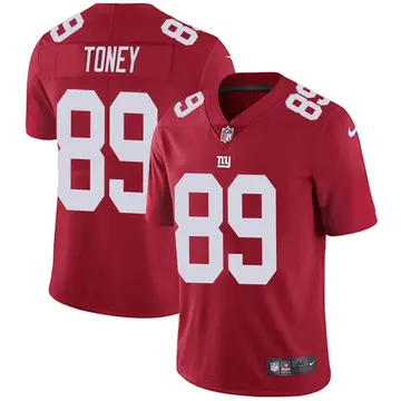 Nike Kadarius Toney Men's Limited New York Giants Red Alternate Vapor Untouchable Jersey