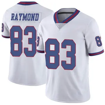 Nike Kalif Raymond Men's Limited New York Giants White Color Rush Jersey