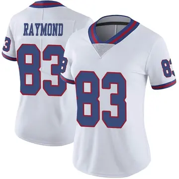 Nike Kalif Raymond Women's Limited New York Giants White Color Rush Jersey