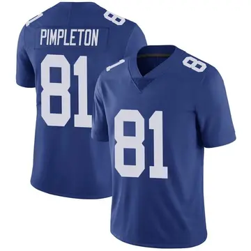 Nike Kalil Pimpleton Men's Limited New York Giants Royal Team Color Vapor Untouchable Jersey