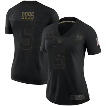 Nike Keelan Doss Women's Limited New York Giants Black 2020 Salute To Service Jersey