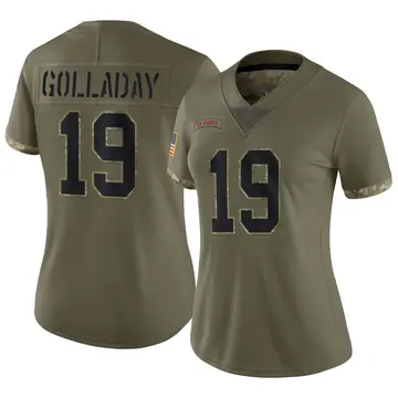 Nike Kenny Golladay Women's Limited New York Giants Olive 2022 Salute To Service Jersey