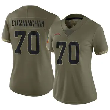Nike Korey Cunningham Women's Limited New York Giants Olive 2022 Salute To Service Jersey