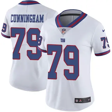 Nike Korey Cunningham Women's Limited New York Giants White Color Rush Jersey