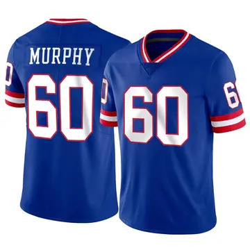 Nike Kyle Murphy Men's Limited New York Giants Classic Vapor Jersey