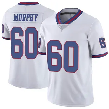 Nike Kyle Murphy Men's Limited New York Giants White Color Rush Jersey