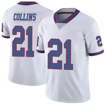 Nike Landon Collins Youth Limited New York Giants White Color Rush Jersey