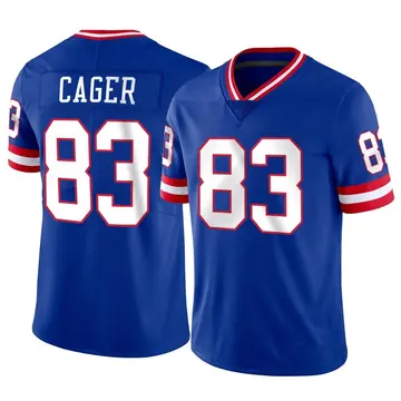 Nike Lawrence Cager Men's Limited New York Giants Classic Vapor Jersey