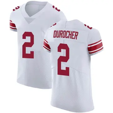 Nike Leo Durocher Men's Elite New York Giants White Vapor Untouchable Jersey
