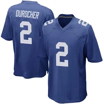 Nike Leo Durocher Youth Game New York Giants Royal Team Color Jersey