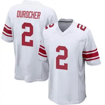 Nike Leo Durocher Youth Game New York Giants White Jersey