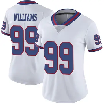 Nike Leonard Williams Women's Limited New York Giants White Color Rush Jersey