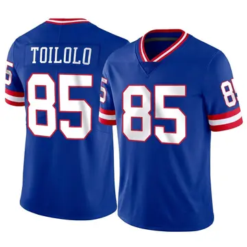 Nike Levine Toilolo Men's Limited New York Giants Classic Vapor Jersey