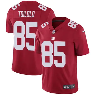 Nike Levine Toilolo Men's Limited New York Giants Red Alternate Vapor Untouchable Jersey