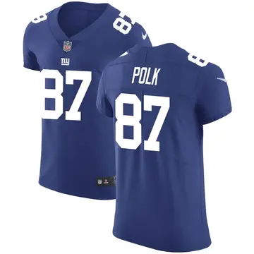 Nike Makai Polk Men's Elite New York Giants Royal Team Color Vapor Untouchable Jersey