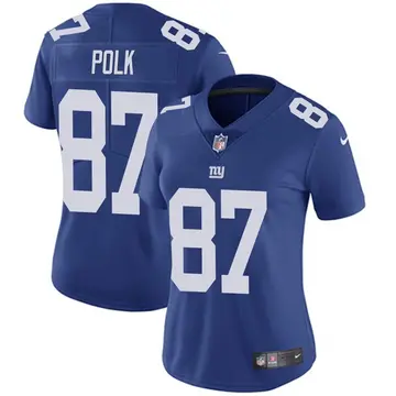 Nike Makai Polk Women's Limited New York Giants Royal Team Color Vapor Untouchable Jersey