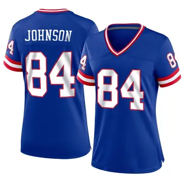Nike Marcus Johnson Women's Game New York Giants Royal Classic Jersey