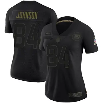Nike Marcus Johnson Women's Limited New York Giants Black 2020 Salute To Service Jersey