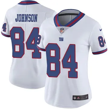 Nike Marcus Johnson Women's Limited New York Giants White Color Rush Jersey