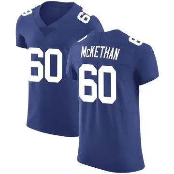 Nike Marcus McKethan Men's Elite New York Giants Royal Team Color Vapor Untouchable Jersey