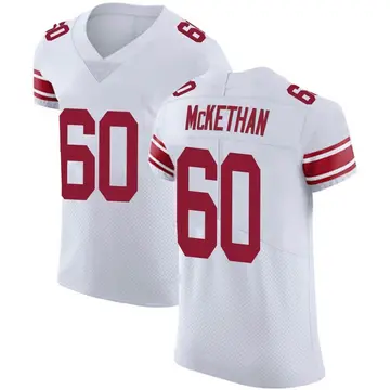 Nike Marcus McKethan Men's Elite New York Giants White Vapor Untouchable Jersey