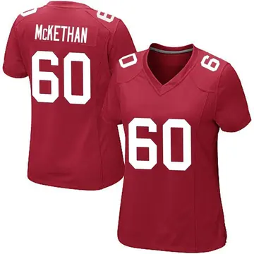 Nike Marcus McKethan Women's Game New York Giants Red Alternate Jersey