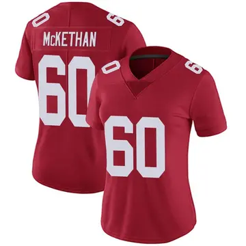 Nike Marcus McKethan Women's Limited New York Giants Red Alternate Vapor Untouchable Jersey