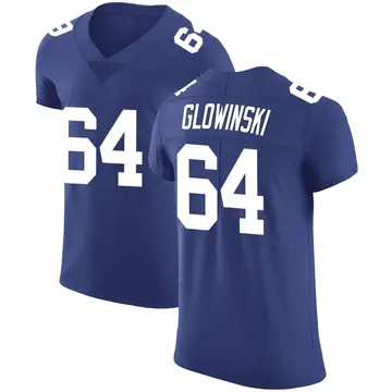 Nike Mark Glowinski Men's Elite New York Giants Royal Team Color Vapor Untouchable Jersey