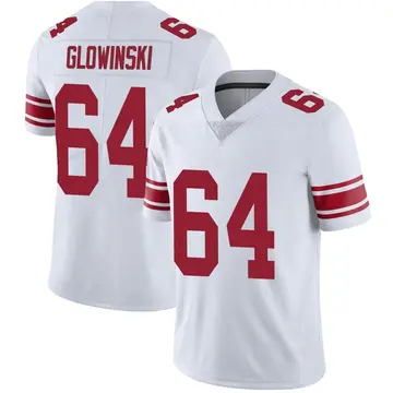 Nike Mark Glowinski Men's Limited New York Giants White Vapor Untouchable Jersey
