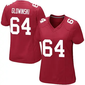 Nike Mark Glowinski Women's Game New York Giants Red Alternate Jersey