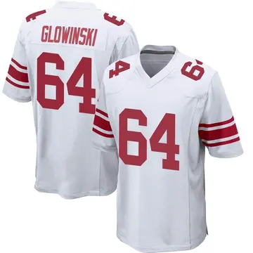 Nike Mark Glowinski Youth Game New York Giants White Jersey