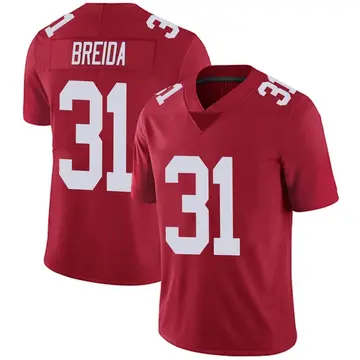 Nike Matt Breida Men's Limited New York Giants Red Alternate Vapor Untouchable Jersey
