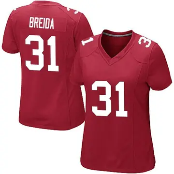 Nike Matt Breida Women's Game New York Giants Red Alternate Jersey