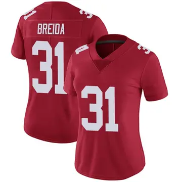 Nike Matt Breida Women's Limited New York Giants Red Alternate Vapor Untouchable Jersey