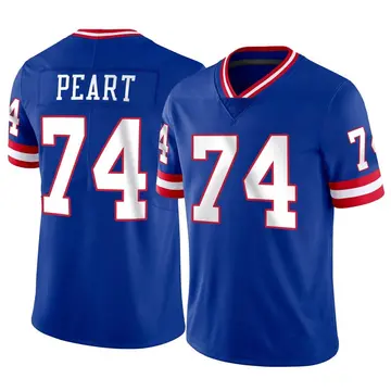 Nike Matt Peart Men's Limited New York Giants Classic Vapor Jersey