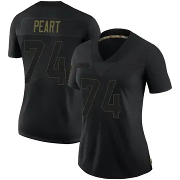 Nike Matt Peart Women's Limited New York Giants Black 2020 Salute To Service Jersey