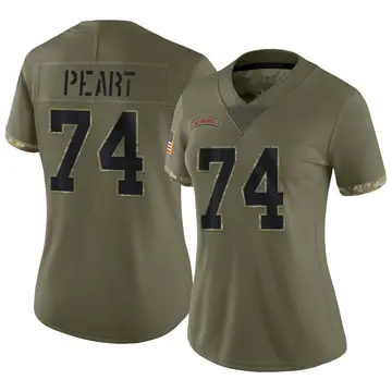 Nike Matt Peart Women's Limited New York Giants Olive 2022 Salute To Service Jersey