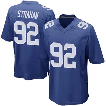 Nike Michael Strahan Men's Game New York Giants Royal Team Color Jersey