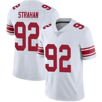 Nike Michael Strahan Men's Limited New York Giants White Vapor Untouchable Jersey