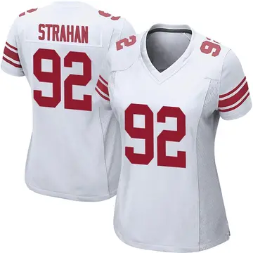 Nike Michael Strahan Women's Game New York Giants White Jersey