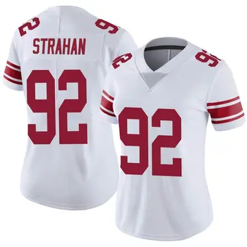 Nike Michael Strahan Women's Limited New York Giants White Vapor Untouchable Jersey
