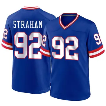 Nike Michael Strahan Youth Game New York Giants Royal Classic Jersey