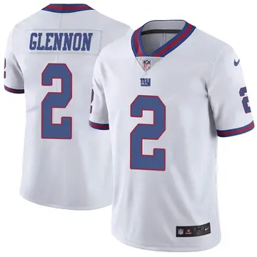Nike Mike Glennon Men's Limited New York Giants White Color Rush Jersey