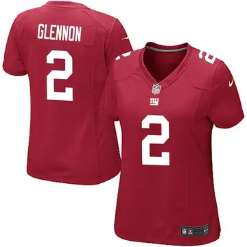 Nike Mike Glennon Women's Game New York Giants Red Alternate Jersey
