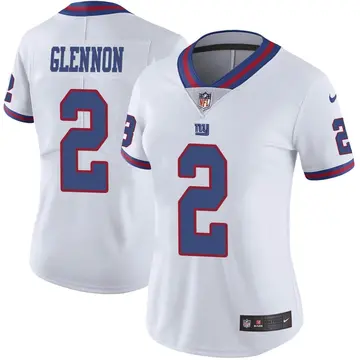 Nike Mike Glennon Women's Limited New York Giants White Color Rush Jersey