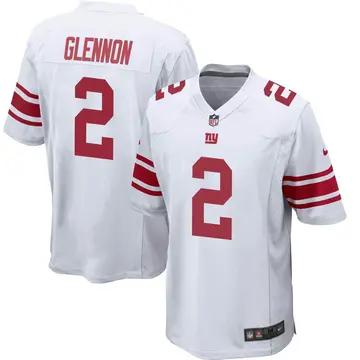 Nike Mike Glennon Youth Game New York Giants White Jersey