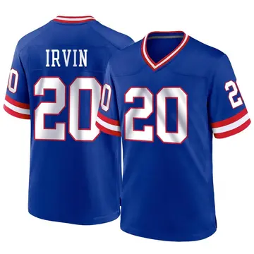 Nike Monte Irvin Youth Game New York Giants Royal Classic Jersey