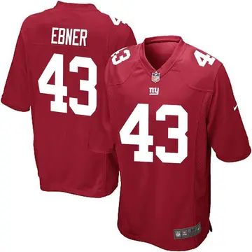 Nike Nate Ebner Youth Game New York Giants Red Alternate Jersey
