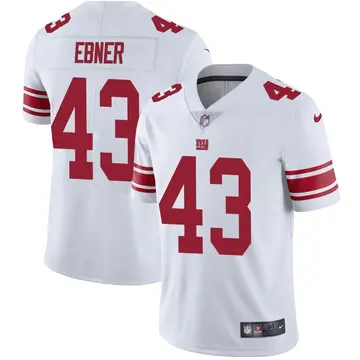 Nike Nate Ebner Youth Limited New York Giants White Vapor Untouchable Jersey